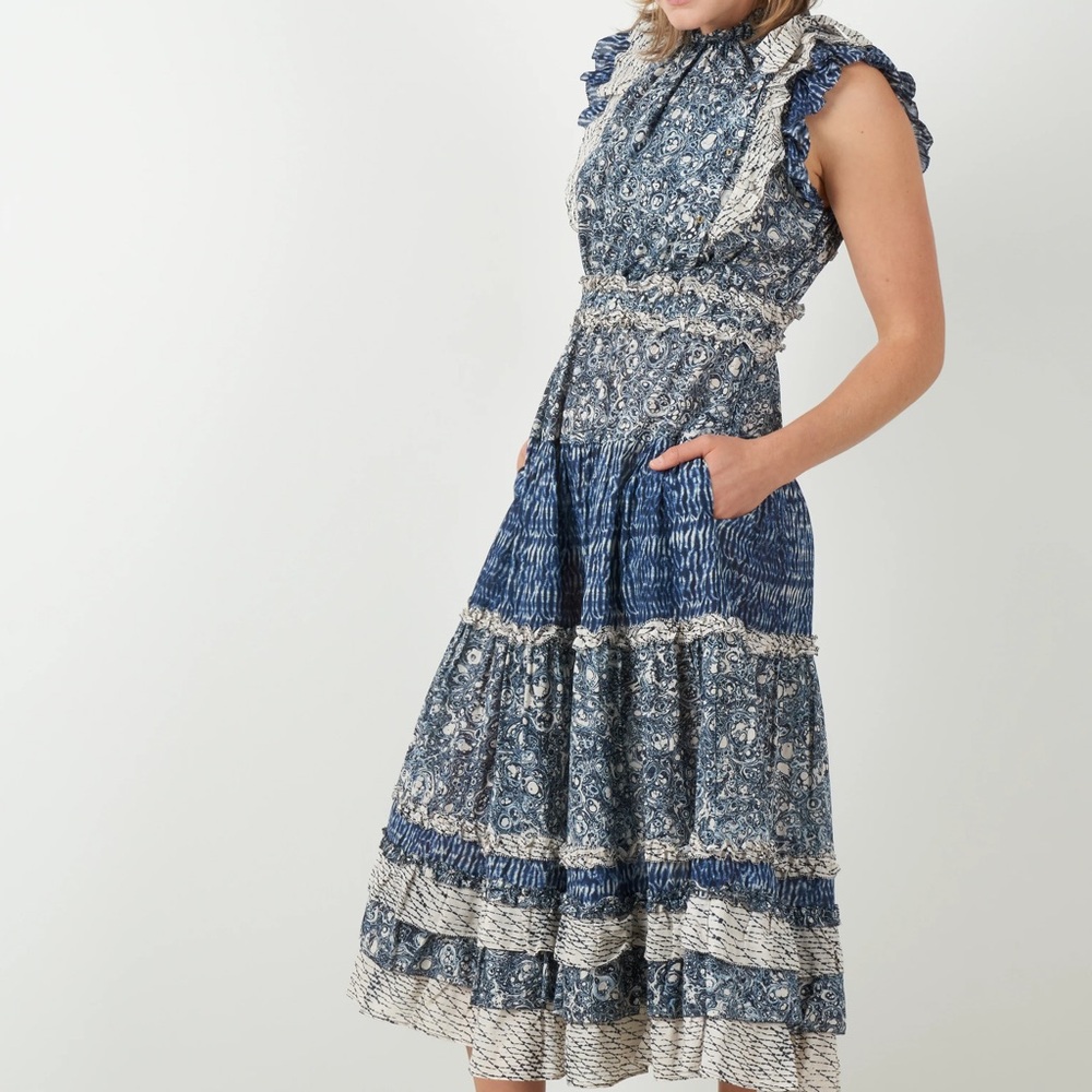 Ulla Johnson Kiri Ruffle Dress, size 8